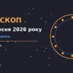 Зоряне небо над містом у вечірніх вогнях ілюструє гороскоп на 10 вересня 2026 року