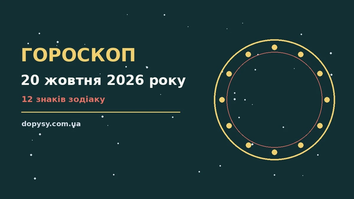 Зоряний гороскоп на 20 жовтня 2026 року — прогноз дня для дванадцяти знаків Зодіаку