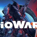 Логотип BioWare на тлі ігор Mass Effect, Dragon Age та Baldur's Gate